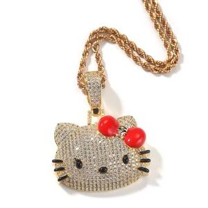 Hello Kitty Gold Pendant Necklace